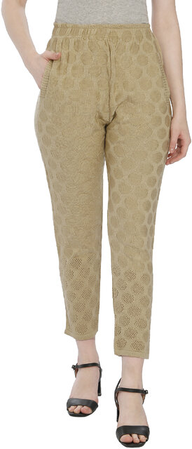 Buy DREAM  DZIRE Golden Pants for Women in Plus Size  Small Size S at  Amazonin