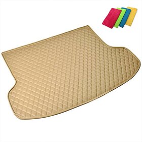 That's My Style Leatherite 7D Car Dicky /Boot / Trunk Mat (with 4pc Micro Fibre Cloth ) for AUDI A6