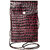 ZINT Shantiniketan Genuine Leather Red Crossbody Phone Bag Mini Shoulder Purse for Women