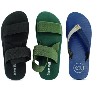                       OLIVER WALK Flip-Flop and Sandal Pack of 3                                              