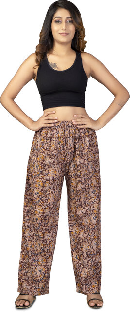 Buy Blue Printed Trousers Online for Women for only INR 699 â Aurelia