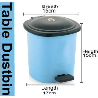 Buy Mannat Small Table Dustbin Desktop Dustbin with Attached lid ...