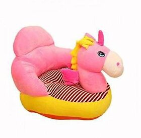 Kids wonders Imported Velvet Kids Sofa Comfortable Soft Plush Cushion Sofa Seat | Rocking Chair for Kids (Pink Unicorn)  - 30 cm (Multicolor)