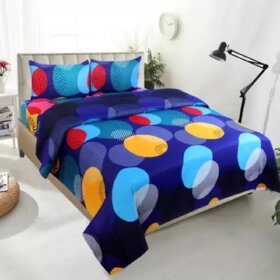 POLYCOTTON DOUBLE PRINTED FLAT BEDSHEET ARTICLE NO HFDBSSD1M