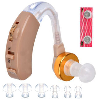                       HP SOUND HP F136 BTE Hearing Aid Voice Sound Amplifier Hearing Aids Behind Ear Adjustable Health Care                                              