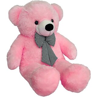                       Kids wonders 3 FEET Teddy Bear / high Quality / Neck brow / Cute and Soft Teddy Bear (Pink)  - 91.44 cm (Pink)                                              