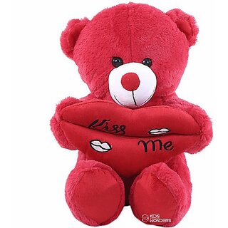                       Kids wonders Kiss Me Stuffed Cute & Soft Teddy Bear SomeOne Special Toys|Red  - 40 cm (Red)                                              