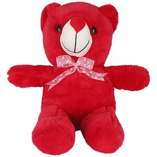                       Kids wonders Stuffed Cute And Soft Teddy Bear For Some One Special Toys  - 40 cm (Red)                                              