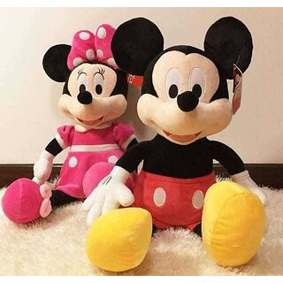                       Kids wonders Baby Soft Toy | Comfortable Soft Cushion Combo Mickey & Mini Toy  - 35 cm (Multicolor)                                              