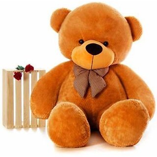                       Kids wonders 5 FEET Teddy Bear / High Quality / Neck Brow / Cute & Soft Teddy Bear (Brown)  - 152.4 cm (Brown)                                              
