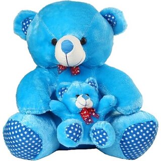                      Kids wonders BLUE MOTHER AND SON TEDDY  - 55 cm (Blue)                                              