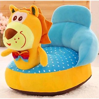 Kids wonders Imported Velvet Kids Sofa Comfortable Soft Plush Cushion Sofa Seat | Rocking Chair for Kids (Dog)  - 30 cm (Brown)