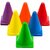 Cabrio 6 inch Plastic Cone Marker set Football Field Cricket Training Agility pack of 10pcs