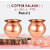 Mannat Pure Copper Small Lota 150ml Pooja Lota (Kalash) for Temple and Pooja Purpose(Pack of 2)