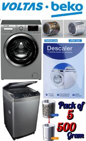 Use For VOLTAS BEKO Pack of 5(100grams x 5=500grams) Descaling Powder Washing Machine