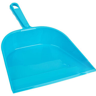 Mannat Plastic Dust Pan with Long Handle/Dust Pan Collector for Home  Office(Pack of 1,Blue)
