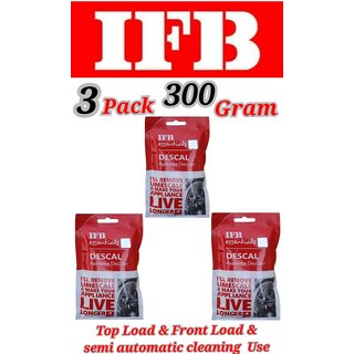 Use For IFB Pack of 3(100grams x 3= 300grams) Descaling Powder Washing Machine