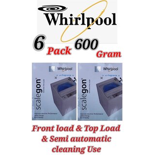                       Use For Whirlpool Pack of 6(100grams x 6= 600grams) Descaling Powder Washing Machine                                              