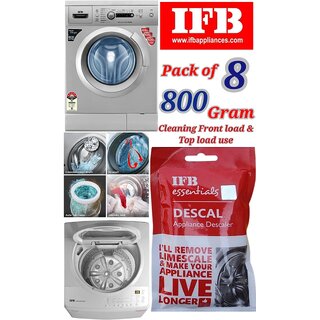 Use For IFB Pack of 8(100grams x 8= 800grams) Descaling Powder Washing Machine Use For IFB Pack of 8(100grams x 8= 800grams) Descaling Powder Washing Machine