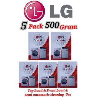 Use For LG Pack of 5(100grams x 5= 500grams) Descaling Powder Washing Machine