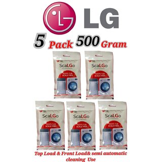 Use For LG Pack of 5(100grams x 5= 500grams) Descaling Powder Washing Machine