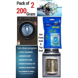                       Use For SAMSUNG Pack of 2(100grams x 2=200grams) Descaling Powder Washing Machine                                              