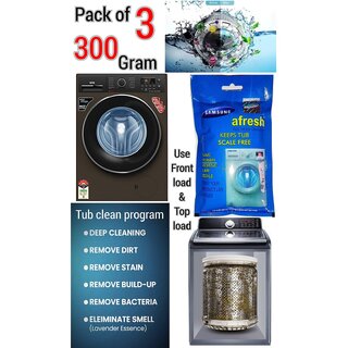                       Use For SAMSUNG Pack of 3(100grams x 3=300grams) Descaling Powder Washing Machine                                              