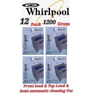                       Use For Whirlpool Pack of 12(100grams x 12= 1200grams) Descaling Powder Washing Machine                                              