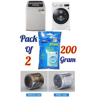                       Use For SAMSUNG Pack of 2(100grams x 2=200grams) Descaling Powder Washing Machine                                              