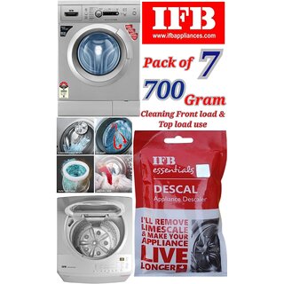                       Use For IFB Pack of 7(100grams x 7= 700grams) Descaling Powder Washing Machine                                              