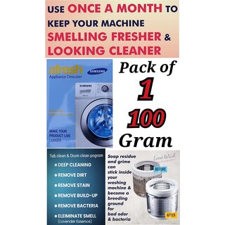                       Use For SAMSUNG Pack of 1(100grams x 1=100grams) Descaling Powder Washing Machine                                              