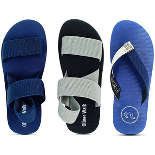                       OLIVER WALK Comfortable Slipper  Sandal Set of 3                                              