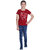 Kid Kupboard Regular-Fit Girl's Cotton T-Shirt Maroon, Half-Sleeves, Pack of 1