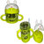 Mannat Baby Sipper Bottle Leakproof Durable with Twin Handle and Silicon Straw(Green)