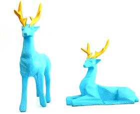 Deers Statue for Home Decoration (Set of 2) by Veryhom