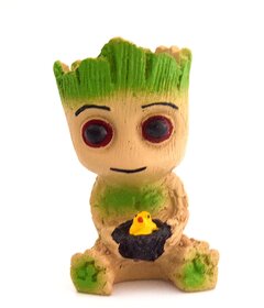 Baby Groot with Bird Basket Design Resin Pot Unique  Trendy Design by Veryhom