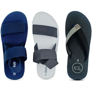                       OLIVER WALK Fabulous Sandal - Flip Flop Pack of 3                                              