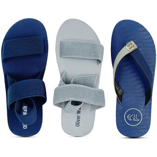                       OLIVER WALK Casual Sandals - Slipper Pack of 3                                              