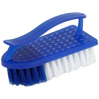                       Clothes Washing Brush with Full Handle - Purple,Set of 1                                              