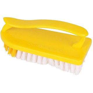 Clothes Washing Brush with Full Handle - Yellow,Set of 1 Clothes Washing Brush with Full Handle - Yellow,Set of 1