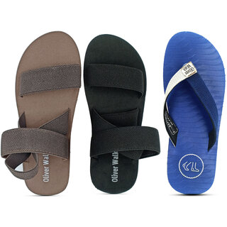                       OLIVER WALK Comforts Flip-Flop  Sandal Set of 3                                              
