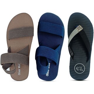                       OLIVER WALK Latest Sandal - Slipper Set of 3                                              
