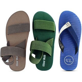                       OLIVER WALK Fashionably Slipper - Sandal Set of 3                                              