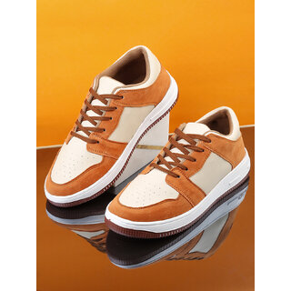                       Woakers Men Tan Lace-up Casual Shoes                                              
