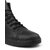 Woakers Men Black Lace-up High Ankle Casual Shoes