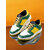 Woakers Men Green-Yellow Lace-up Casual Shoes