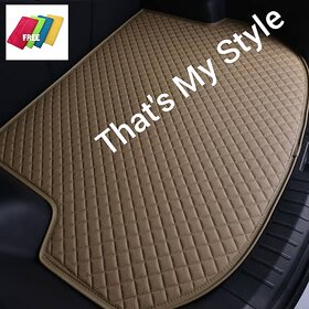 Thats My Style Leatherite 7d Car Dicky Boot Trunk Mat With 4pc Micro Fibre