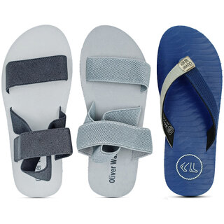                       OLIVER WALK Comfy Slipper  Sandal Set of 3                                              