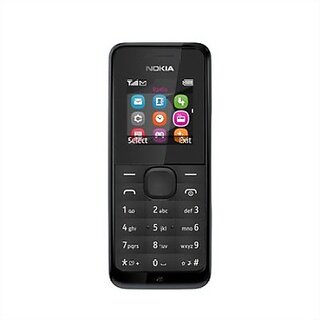                       (Refurbished) Nokia 105 (Black - Superb Condition, Like New                                              