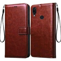 Flip cover for  Note 7s  Vintage Brown
